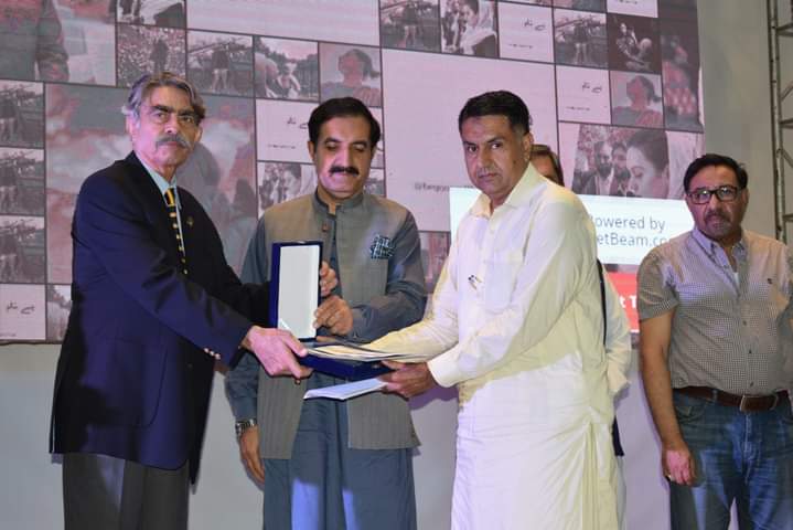 Award receiving ceremony - Recognition for excellence in financial analytics